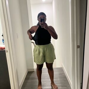 SHEIN Black Backless Crop Top